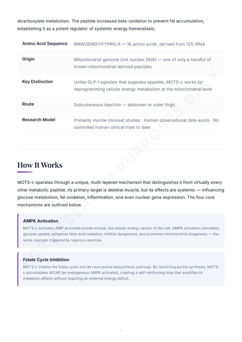 MOTS-c guide - protocol details