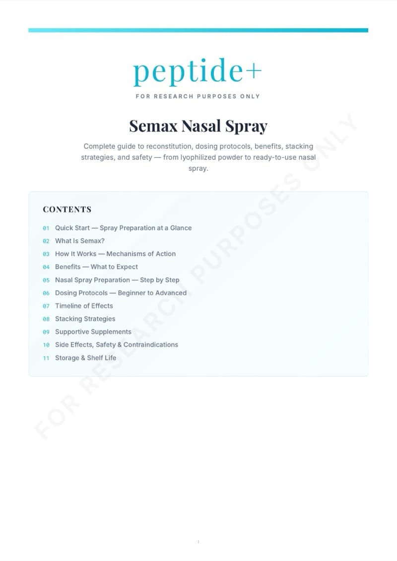 Semax guide - Quick Start page